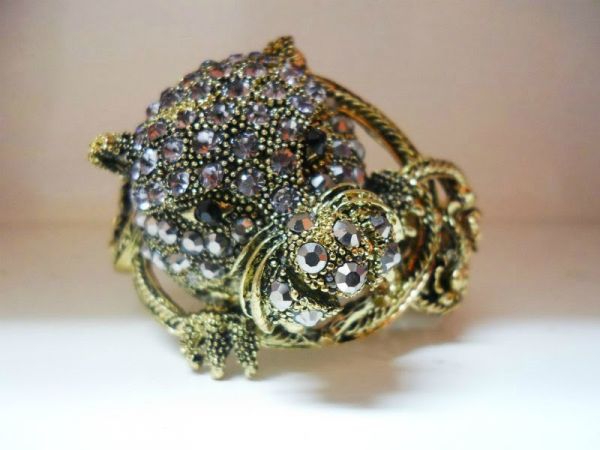 Pulseira Tigre c/ strass (cód.2)