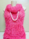 Blusa - cachecol Rosa